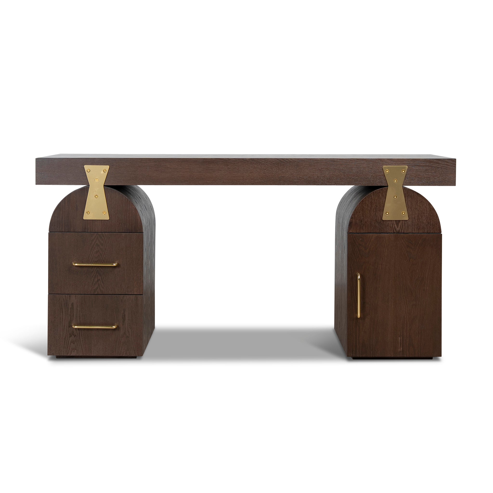 COT12135-NI 1.55m New Elm Home Office Desk - Walnut