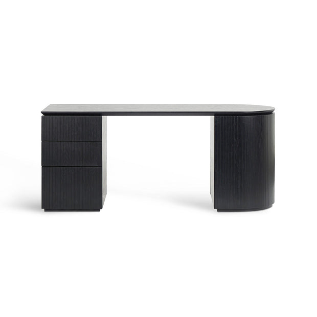 COT8482-CN 1.77m Left Drawer Office Desk - Black Oak