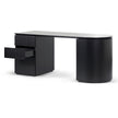 COT8482-CN 1.77m Left Drawer Office Desk - Black Oak