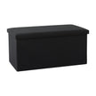 Artiss Storage Ottoman Bench Folding Blanket Box Toy Organiser Foot Stool Black