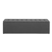 Artiss Storage Ottoman Blanket Box 140cm Linen Dark Grey