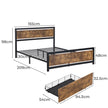 Levede Queen Bed Frame Industrial Mattress-2018816906231943170