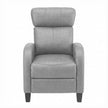 Artiss Massage Recliner Chair Small Recliner Sofa for Adults Fabric Grey