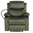 Artiss Recliner Chair Heated Massage Chair with Phone Holder Velvet