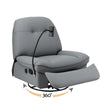 Artiss Manual Swivel Rocker Recliner with USB Ports Rocking Chair Nursery Sofa Lounge