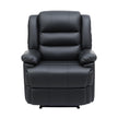 Artiss Manual Recliner Chair Leather Reclining Sofa with 16color Led Black