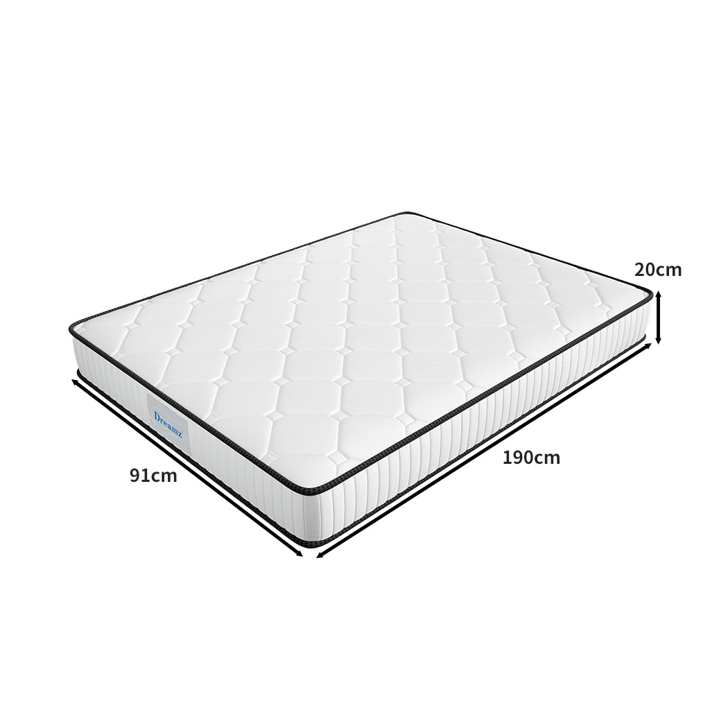Dreamz Spring Mattress Bed Pocket Tight Single-2006733087517577218