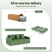 Artiss Modular 3-Seater Sofa Bed Convertible Sectional Floor Couch with Deep Seat