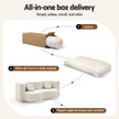 Artiss Folding Sofa Bed Floor Couch 2-in-1 Convertible Futon Loveseat Beige