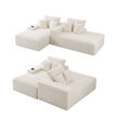 Artiss Double Chaise Lounge Sofa 2-Seater Modular Sofa Lounge Chair Couch Beige