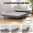 Artiss Sofa Bed 2 Seater Convertible Couch Recliner Lounge Chair Linen