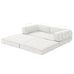 Artiss Convertible Folding Sofa Bed Beign