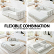 Artiss Convertible Folding Sofa Bed Beign