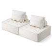 Artiss 2 Floor Sofa Lounge Chair with Pillow