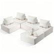 Artiss Floor Sofa Lounge Chair 5 Seater with Pillow