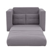 Artiss 2 Seater Corduroy Convertible Sofa Bed Pull Out Boneless Couch Grey