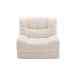 Artiss Single Small Boneless Couches for Living Room White Fabric