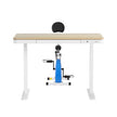 Artiss Under Desk Folding X-Bike with 120cm Automatic Standing Desk Magnetic Resistance Oak
