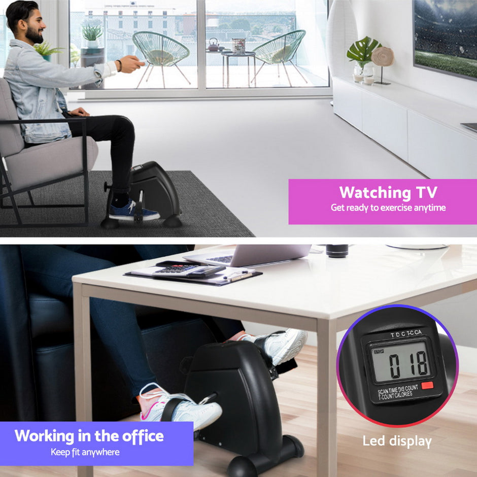 Artiss 120cm Electric Standing Desk with Mini Peal Exercise Bike Home Office