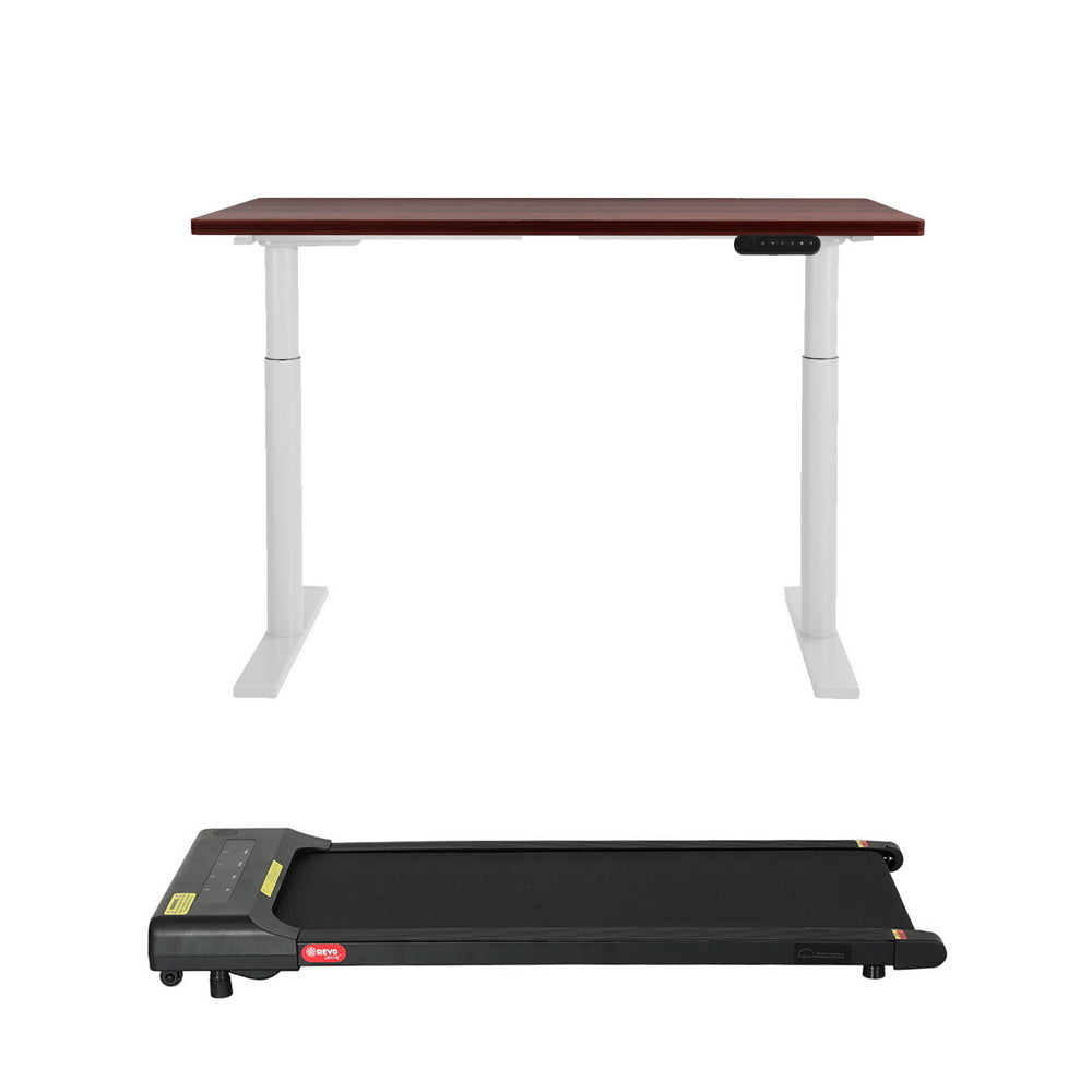 Artiss 400mm Treadmill Electric Walking Pad with 120cm Automatic Standing Desk