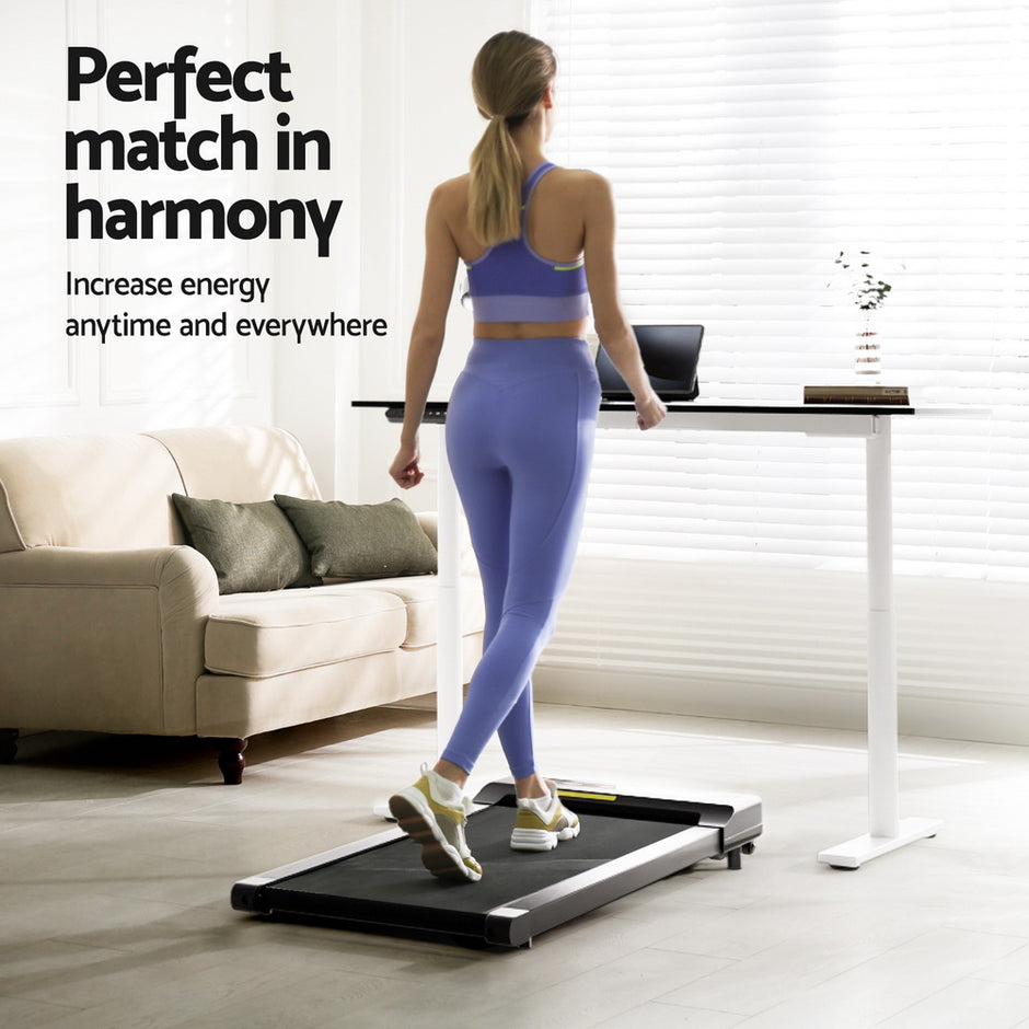 Artiss 400mm Treadmill Electric Walking Pad with 120cm Automatic Standing Desk