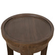 CST10117-NI 34.5cm Round Side Table - Walnut