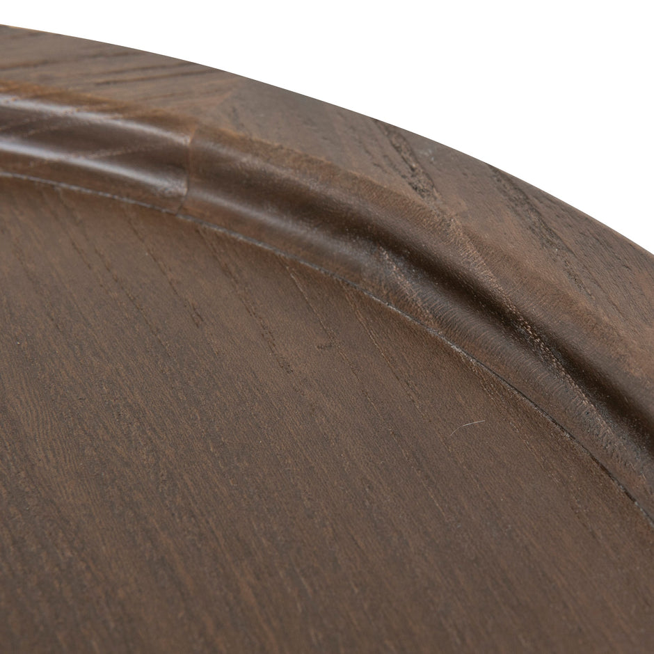 CST10117-NI 34.5cm Round Side Table - Walnut