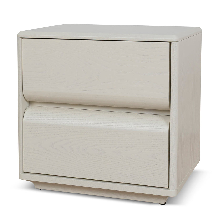 CST10176-DW 50cm Bedside Table - Ivory Oat