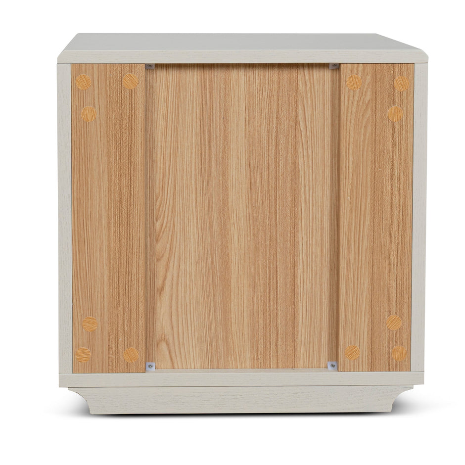 CST10176-DW 50cm Bedside Table - Ivory Oat
