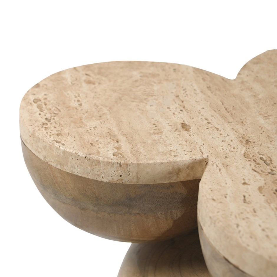 CST10212-RB 33cm Side Table - Natural