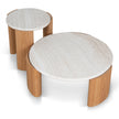 CST10317-NY Nested Travertine Coffee Table - Natural