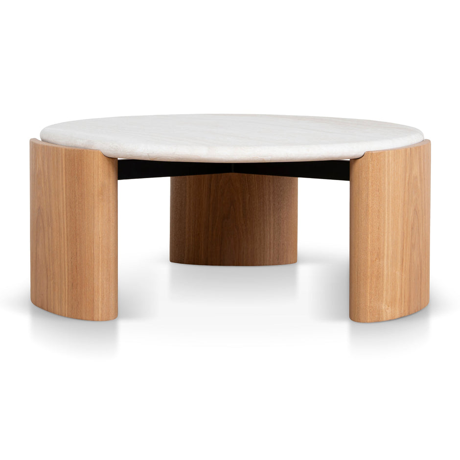 CST10317-NY Nested Travertine Coffee Table - Natural
