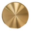 CST10320-NY 45cm Brushed Gold Side Table - Green Crystal