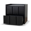CST10380-KD 50cm Bedside Table - Black