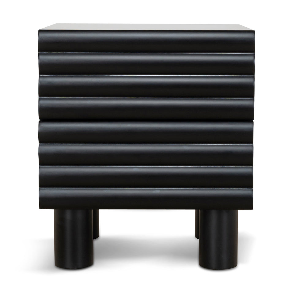 CST10384-KD 48cm Bedside Table - Matte Black