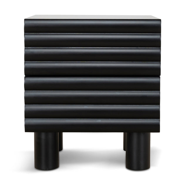 CST10384-KD 48cm Bedside Table - Matte Black