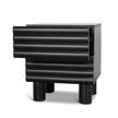 CST10384-KD 48cm Bedside Table - Matte Black