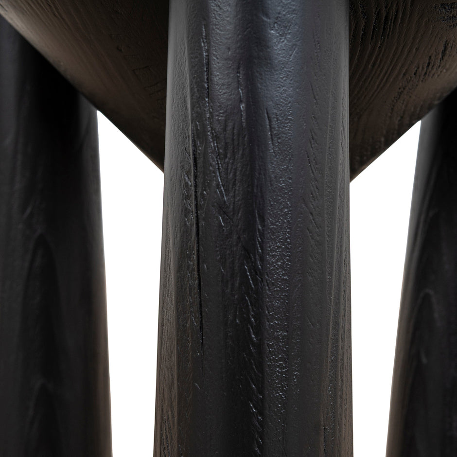 CST10427-NI 45cm Round Side Table - Full Black