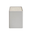 CST10539-IG Glass Top Bedside Table - Warm Grey