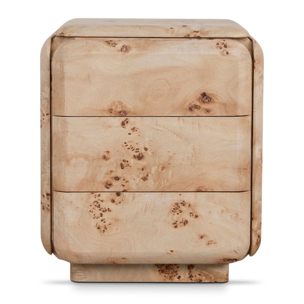 CST10635-MK 51cm Bedside Table - Aspen Burls