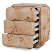 CST10635-MK 51cm Bedside Table - Aspen Burls