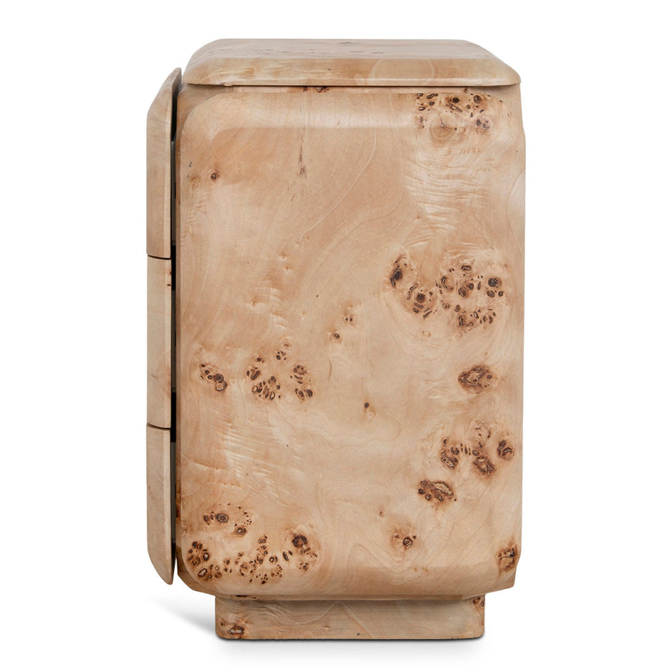 CST10635-MK 51cm Bedside Table - Aspen Burls