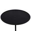 CST10981-NY 45cm Matte Black Side Table - Rosso Levanto Marble