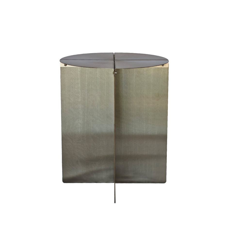 CST12065-BC 38cm Round Side Table - Stainless Steel