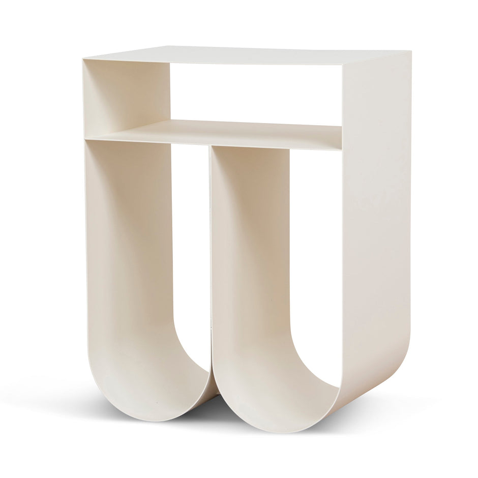 CST12088-BC 35.5cm Side Table - Ivory White