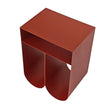 CST12091-BC 35.5cm Side Table - Burgundy Red