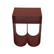 CST12091-BC 35.5cm Side Table - Burgundy Red