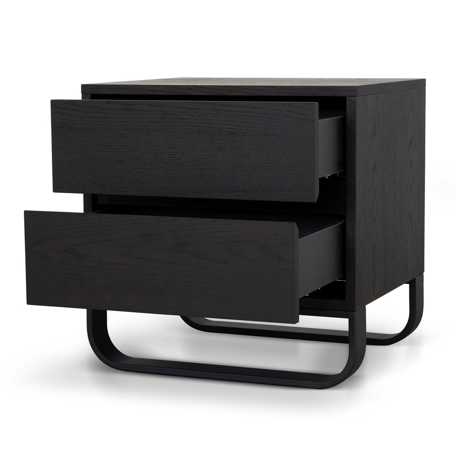 CST12098-BB 55cm Bedside Table - Dark Walnut