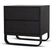 CST12098-BB 55cm Bedside Table - Dark Walnut
