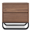 CST12099-BB 55cm Bedside Table - Walnut